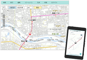 移動体管理WebGIS(スクールバス管理)