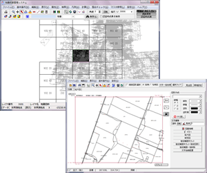 地籍成果管理GIS(地籍図出力)